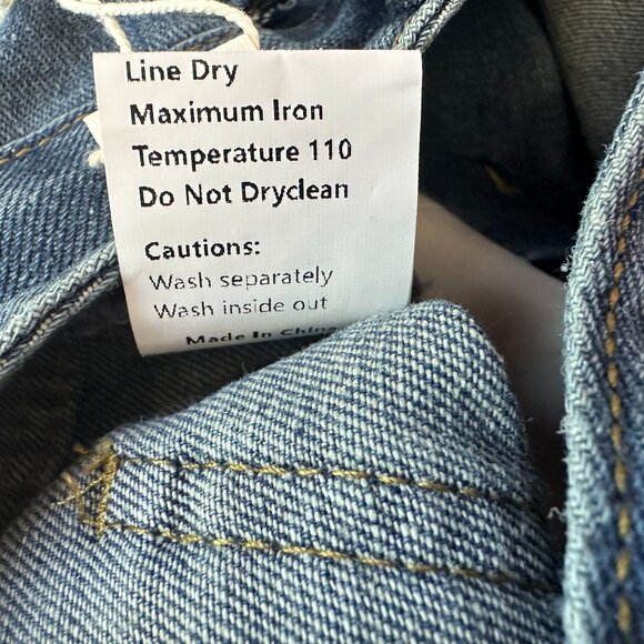 NEW Commense Womens XS Jeans High Rise Wide Leg Denim Western Jeans - Picture 9 of 11